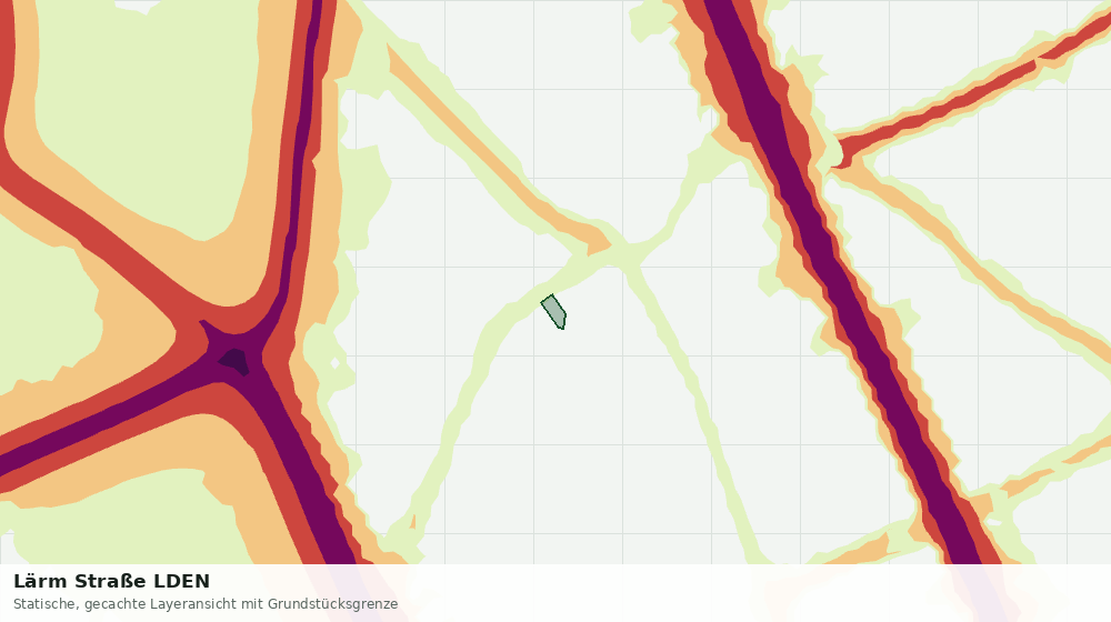 Statische Kartenansicht: Lärm Straße LDEN