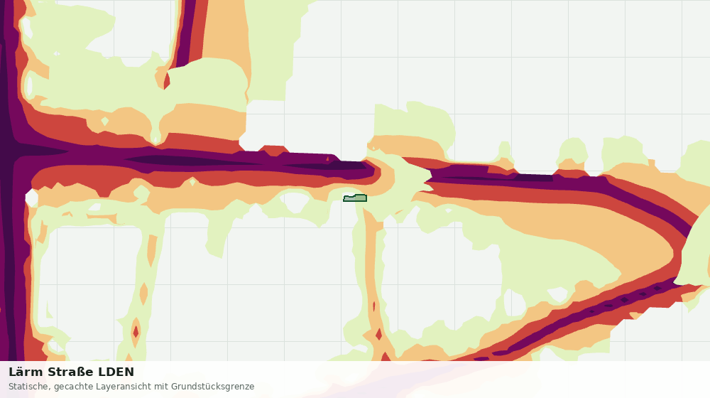 Statische Kartenansicht: Lärm Straße LDEN