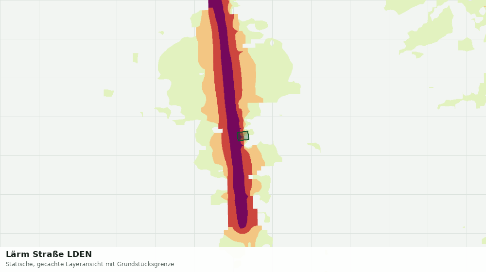 Statische Kartenansicht: Lärm Straße LDEN