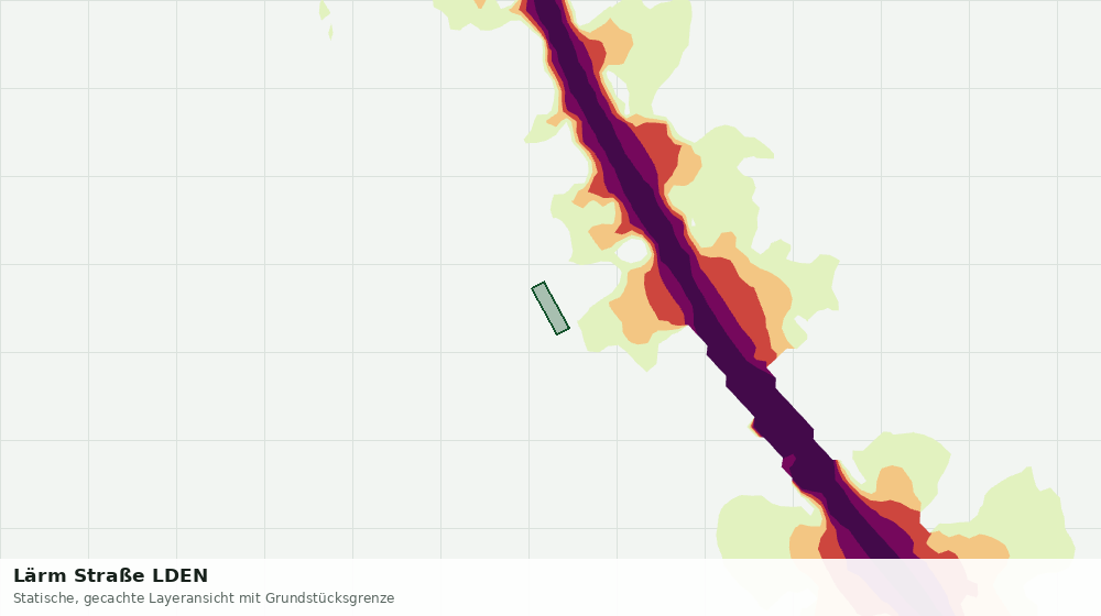 Statische Kartenansicht: Lärm Straße LDEN