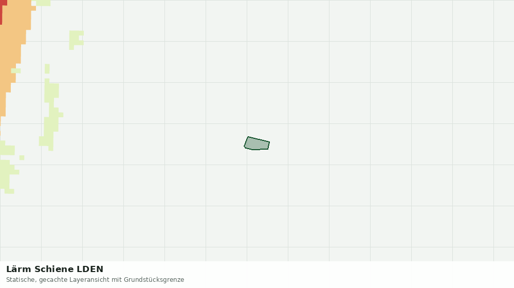 Statische Kartenansicht: Lärm Schiene LDEN