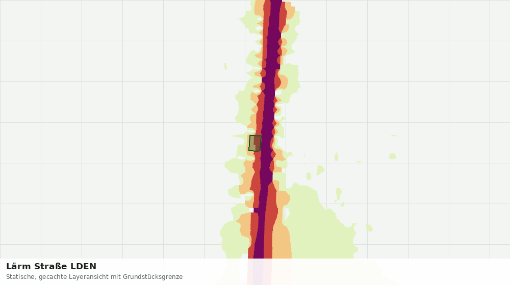Statische Kartenansicht: Lärm Straße LDEN