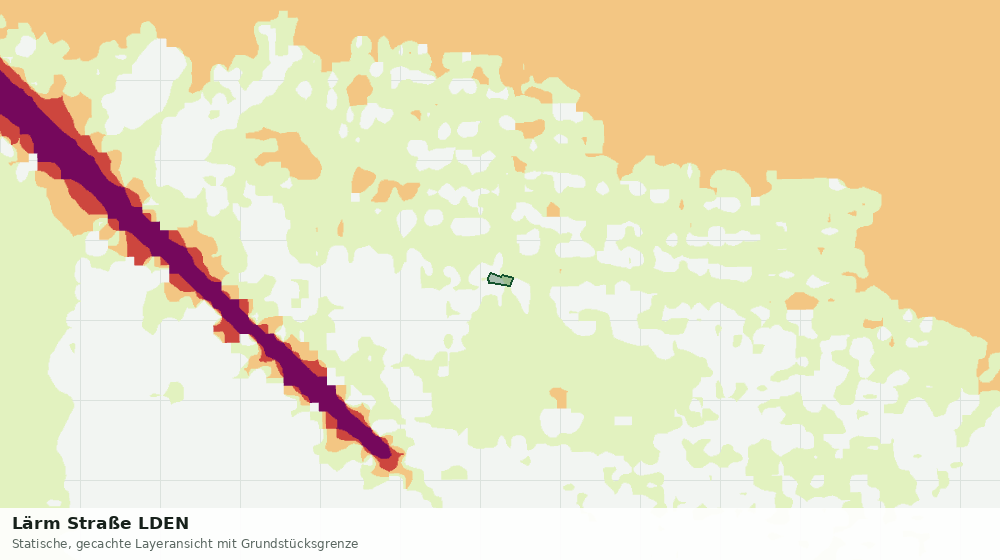 Statische Kartenansicht: Lärm Straße LDEN