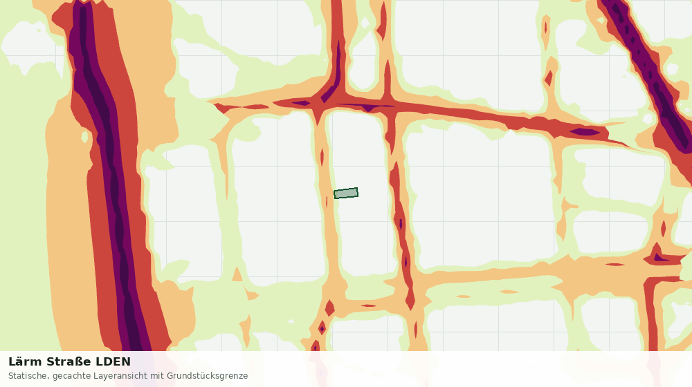 Statische Kartenansicht: Lärm Straße LDEN