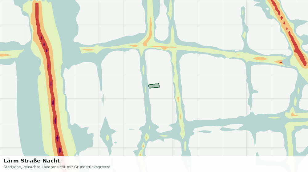 Statische Kartenansicht: Lärm Straße Nacht