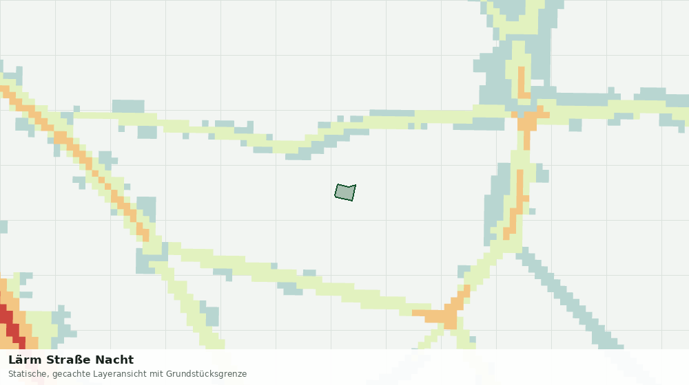 Statische Kartenansicht: Lärm Straße Nacht