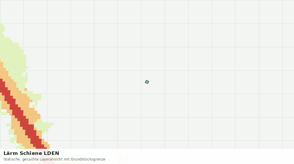 Statische Kartenansicht: Lärm Schiene LDEN