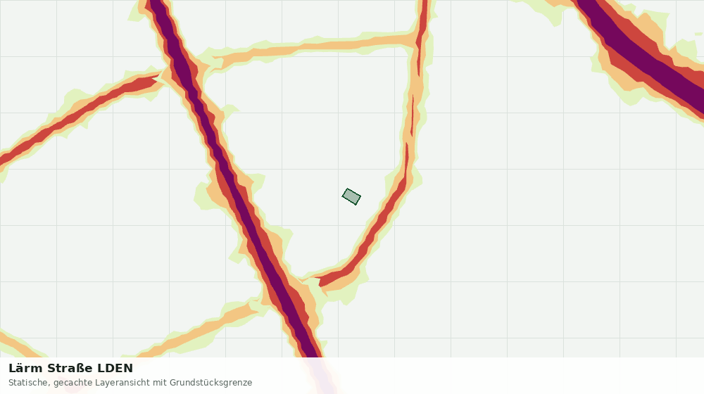 Statische Kartenansicht: Lärm Straße LDEN