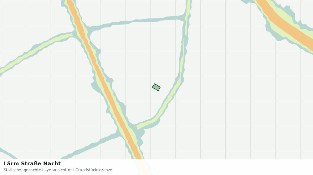 Statische Kartenansicht: Lärm Straße Nacht