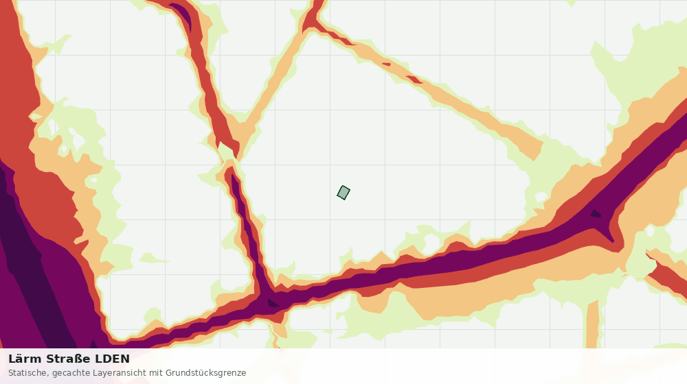 Statische Kartenansicht: Lärm Straße LDEN