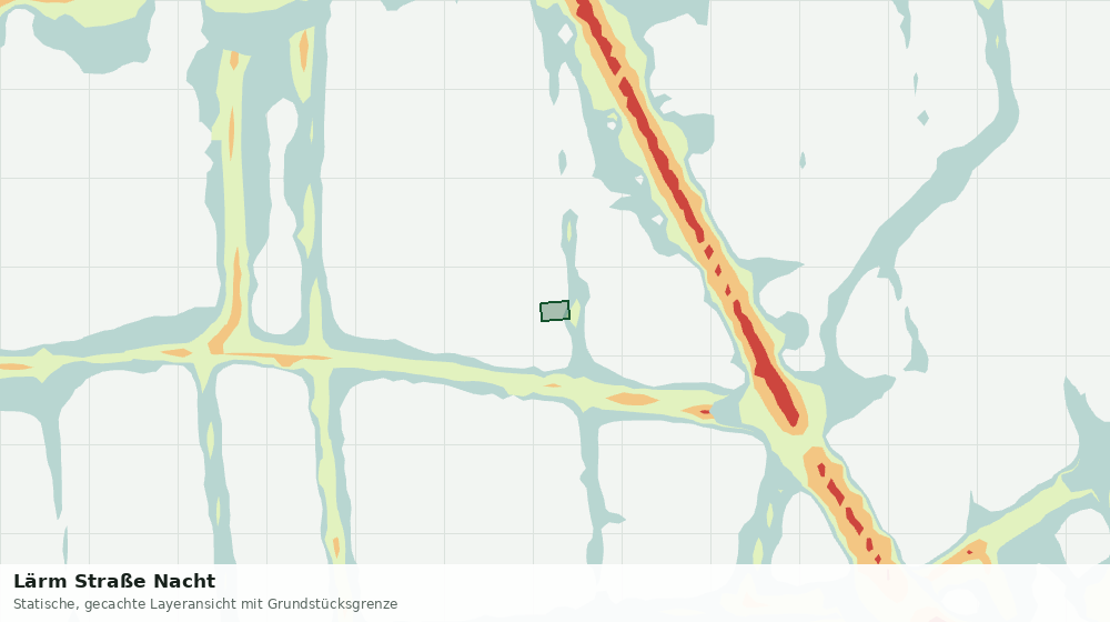 Statische Kartenansicht: Lärm Straße Nacht