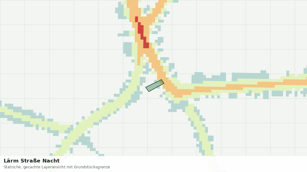 Statische Kartenansicht: Lärm Straße Nacht