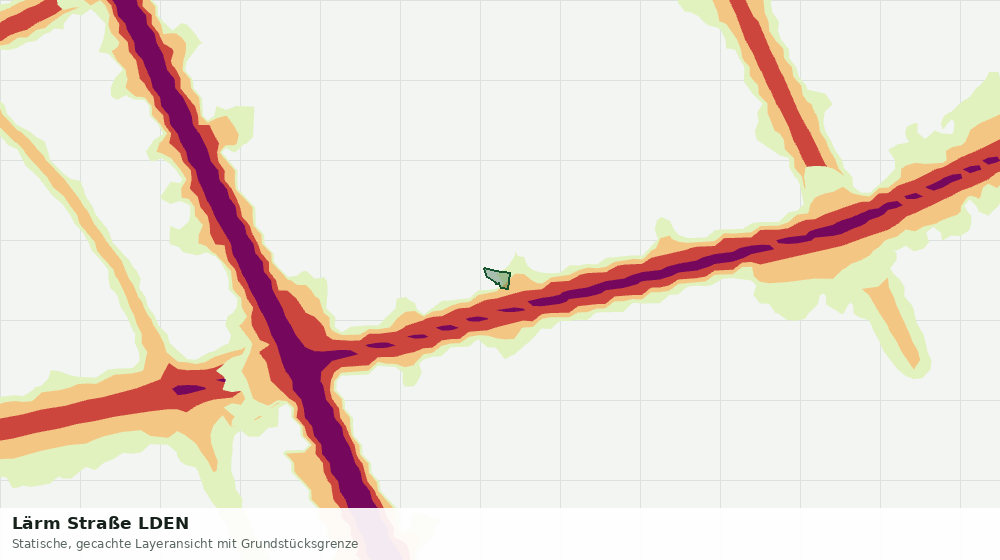 Statische Kartenansicht: Lärm Straße LDEN