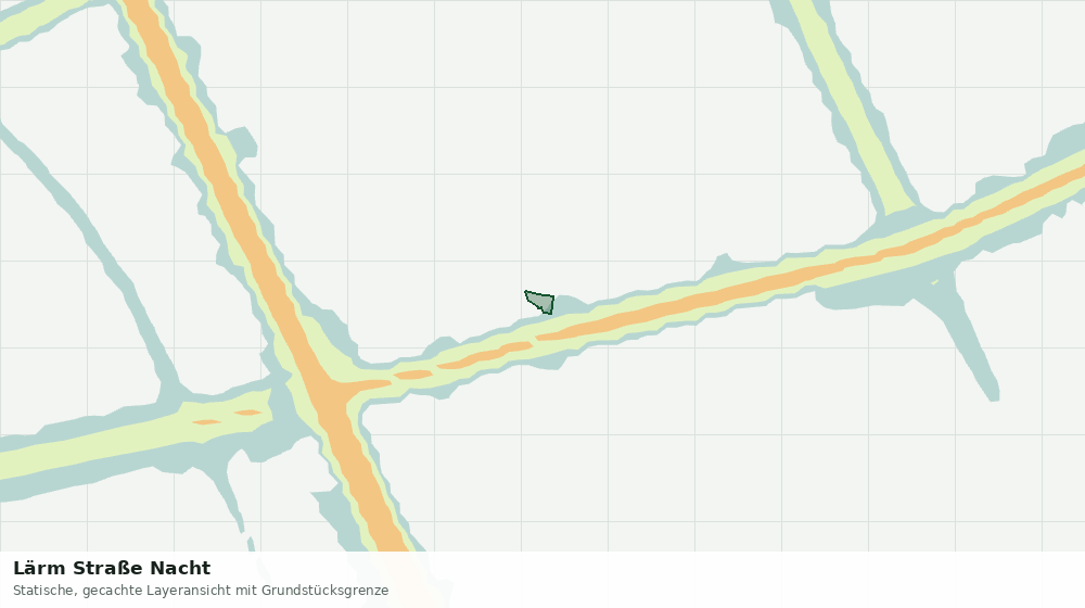 Statische Kartenansicht: Lärm Straße Nacht