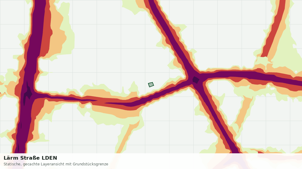 Statische Kartenansicht: Lärm Straße LDEN