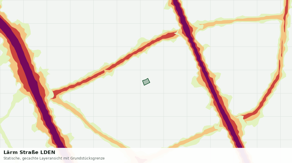 Statische Kartenansicht: Lärm Straße LDEN