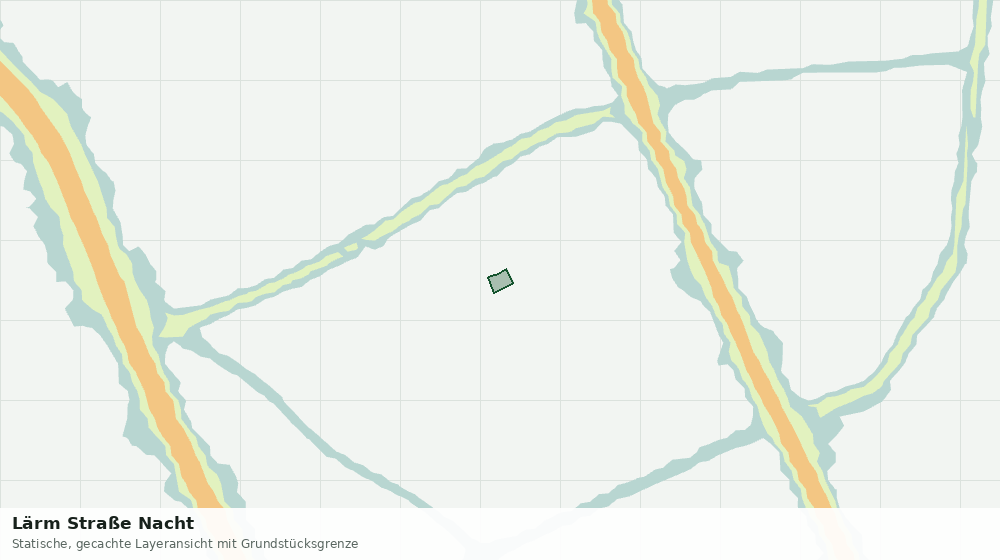 Statische Kartenansicht: Lärm Straße Nacht