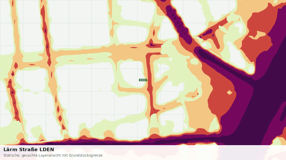 Statische Kartenansicht: Lärm Straße LDEN