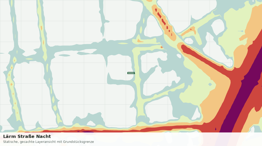Statische Kartenansicht: Lärm Straße Nacht