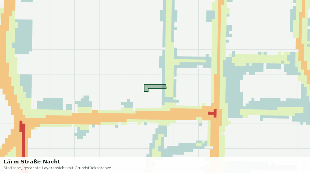 Statische Kartenansicht: Lärm Straße Nacht