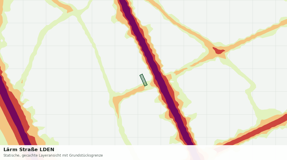 Statische Kartenansicht: Lärm Straße LDEN