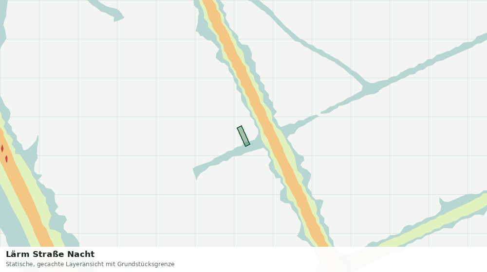 Statische Kartenansicht: Lärm Straße Nacht