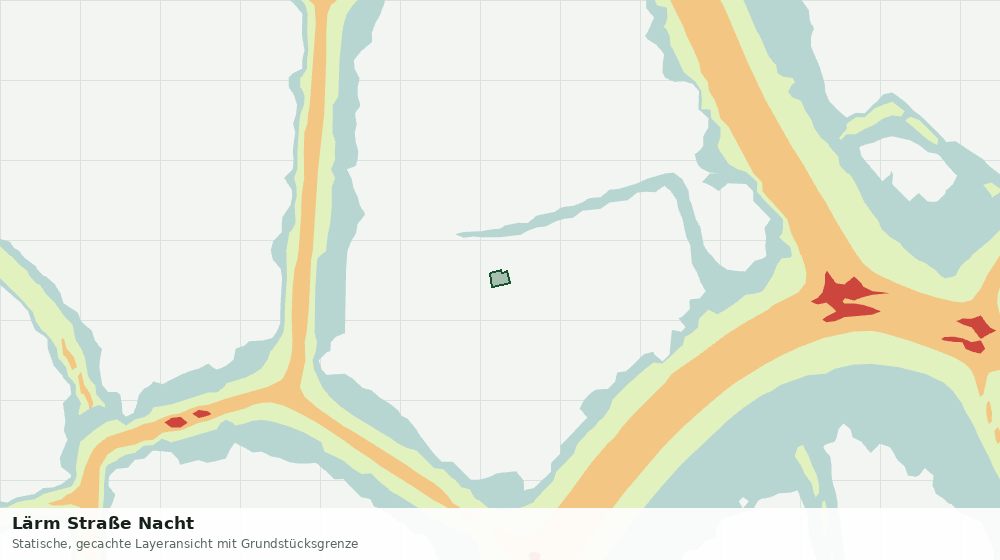 Statische Kartenansicht: Lärm Straße Nacht