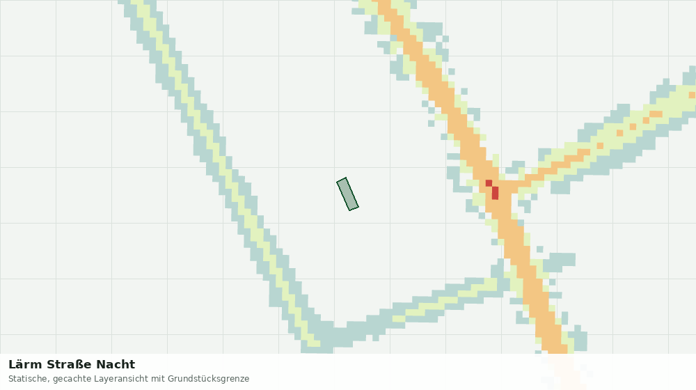 Statische Kartenansicht: Lärm Straße Nacht