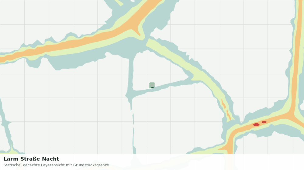 Statische Kartenansicht: Lärm Straße Nacht
