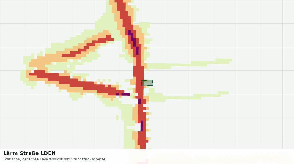 Statische Kartenansicht: Lärm Straße LDEN