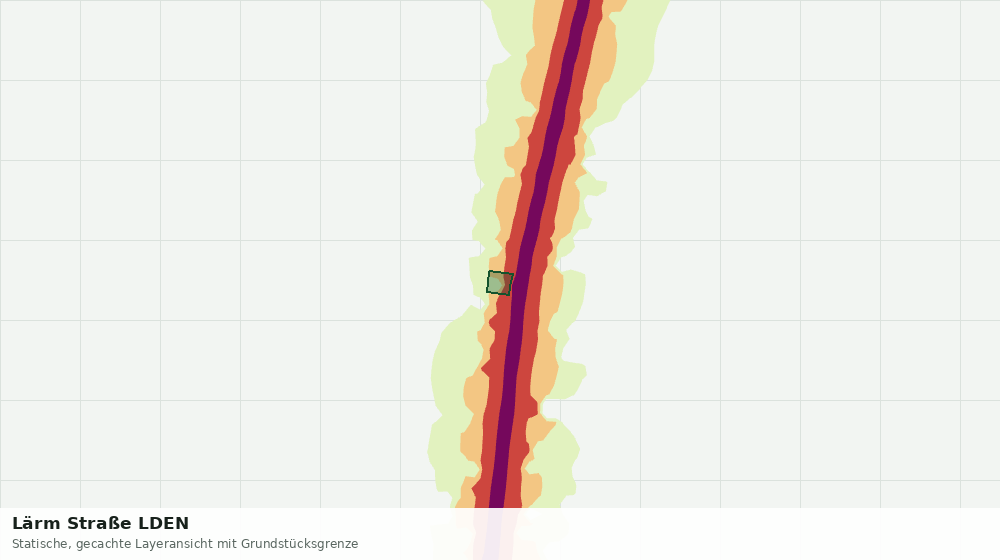 Statische Kartenansicht: Lärm Straße LDEN