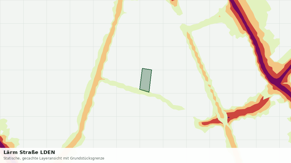 Statische Kartenansicht: Lärm Straße LDEN