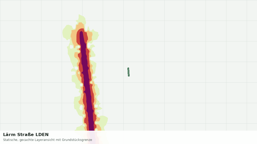 Statische Kartenansicht: Lärm Straße LDEN