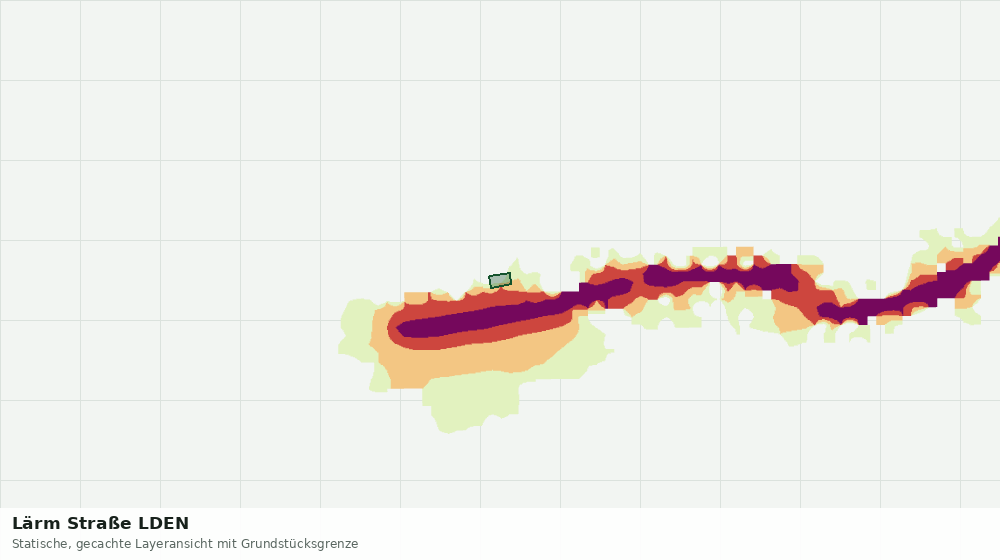 Statische Kartenansicht: Lärm Straße LDEN