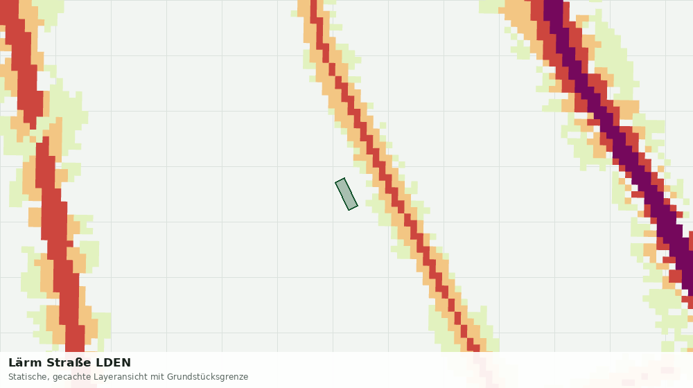 Statische Kartenansicht: Lärm Straße LDEN