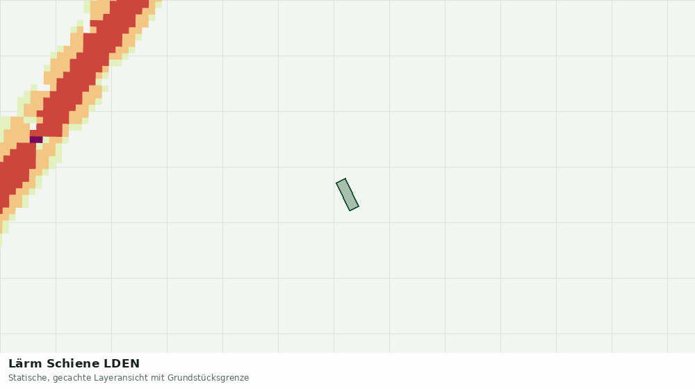 Statische Kartenansicht: Lärm Schiene LDEN
