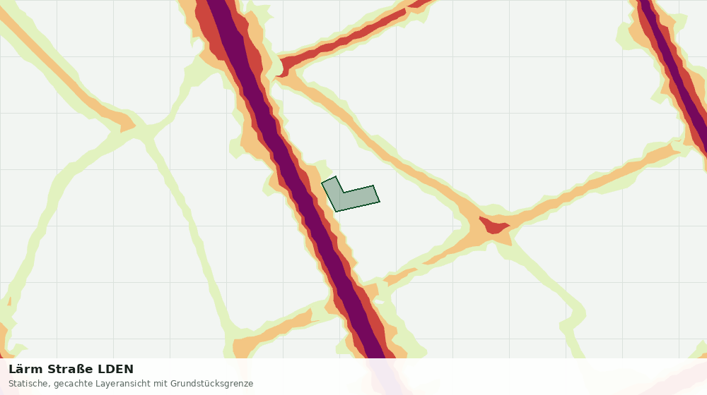 Statische Kartenansicht: Lärm Straße LDEN