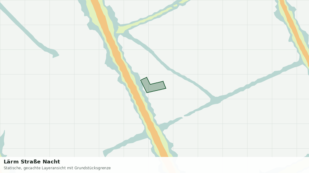 Statische Kartenansicht: Lärm Straße Nacht