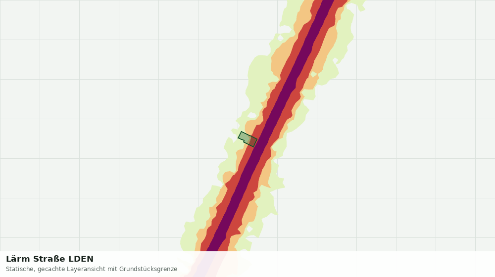 Statische Kartenansicht: Lärm Straße LDEN