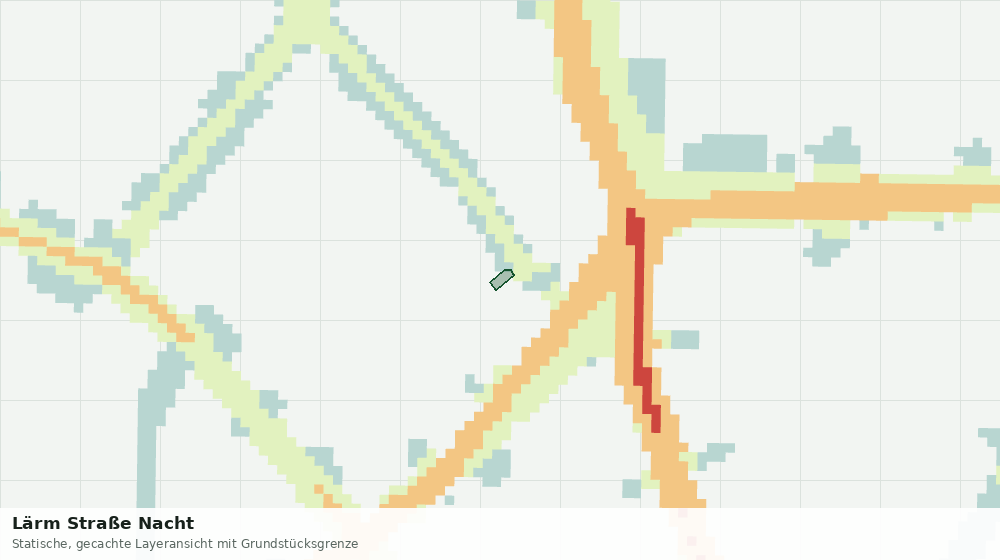 Statische Kartenansicht: Lärm Straße Nacht