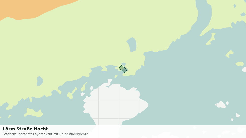 Statische Kartenansicht: Lärm Straße Nacht