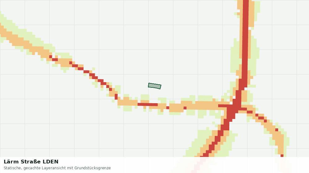 Statische Kartenansicht: Lärm Straße LDEN