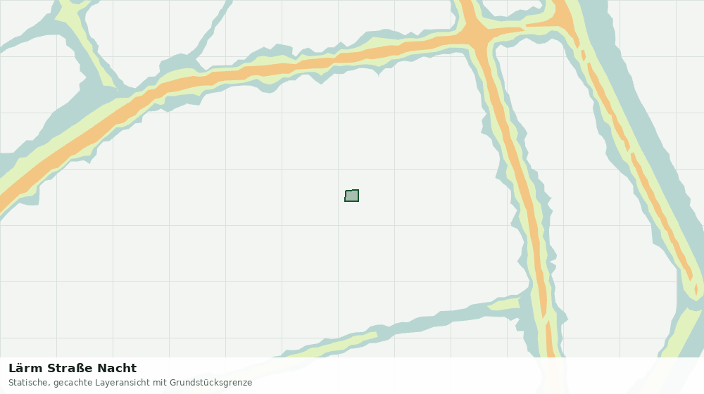 Statische Kartenansicht: Lärm Straße Nacht