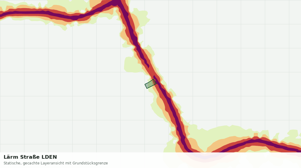 Statische Kartenansicht: Lärm Straße LDEN