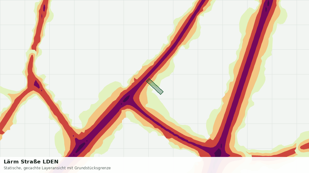 Statische Kartenansicht: Lärm Straße LDEN