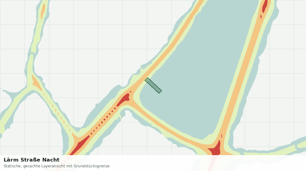 Statische Kartenansicht: Lärm Straße Nacht