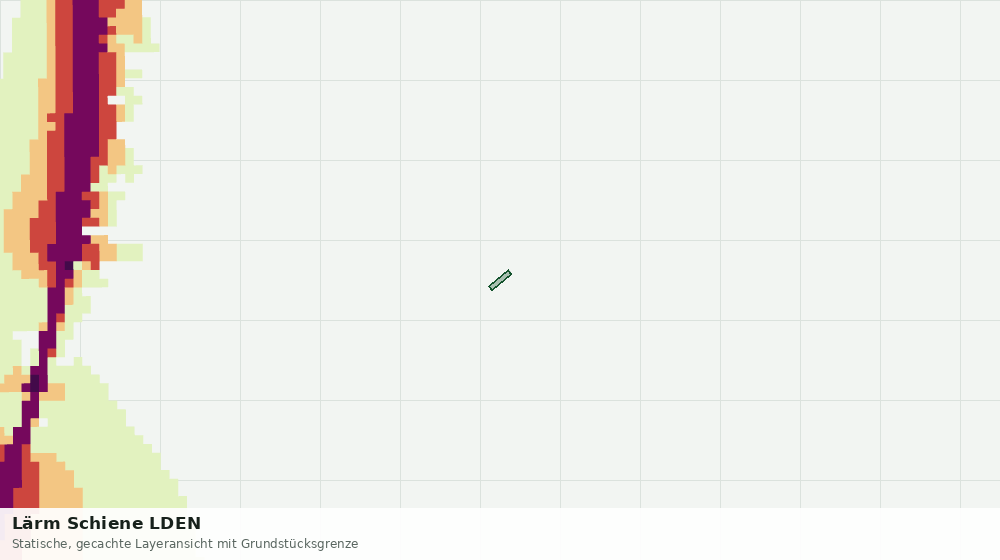 Statische Kartenansicht: Lärm Schiene LDEN