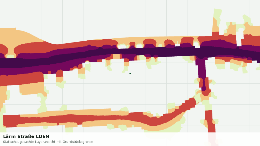 Statische Kartenansicht: Lärm Straße LDEN