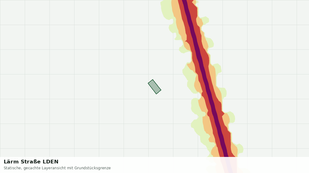 Statische Kartenansicht: Lärm Straße LDEN
