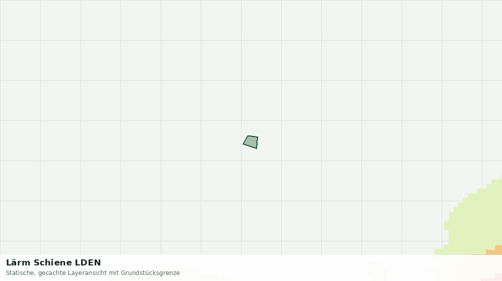 Statische Kartenansicht: Lärm Schiene LDEN